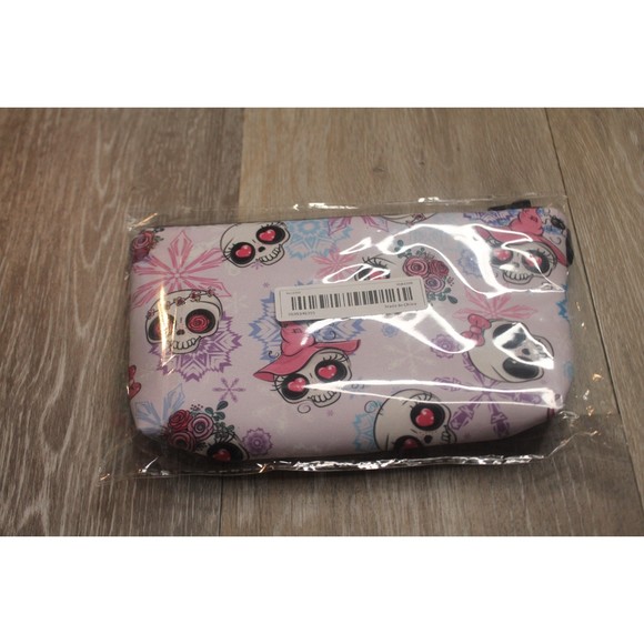 Gothic Skulls Skeleton Toiletry Makeup Pouch Bag Femenin Product Grateful Dead - Picture 1 of 3